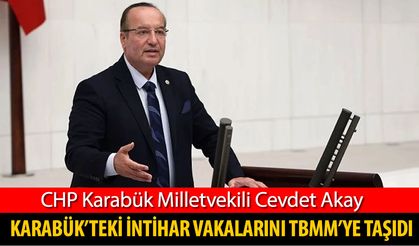 CHP’Lİ AKAY KARABÜK'TEKİ İNTİHAR VAKALARINI TBMM'YE TAŞIDI