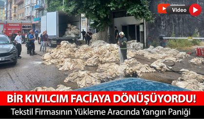 YÜKLEME ARACINDA ÇIKAN YANGINDA FACİADAN DÖNÜLDÜ