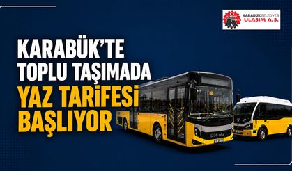 KARABÜK'TE TOPLU TAŞIMADA YAZ SAATİ UYGULAMASI BAŞLIYOR