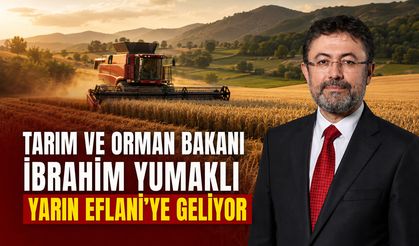 BAKAN YUMAKLI HASAT PROGRAMI İÇİN EFLANİ’YE GELİYOR