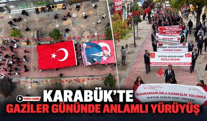 KARABÜK’TE GAZİLER GÜNÜNDE ANLAMLI YÜRÜYÜŞ