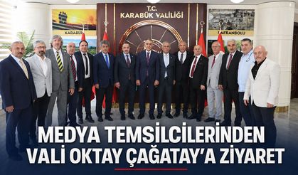MEDYA TEMSİLCİLERİNDEN VALİ OKTAY ÇAĞATAY'A ZİYARET