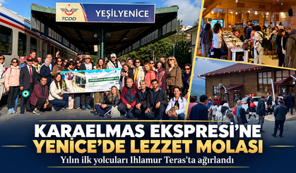 KARAELMAS EKSPRESİ YOLCULARI YENİCE’DE AĞIRLANDI