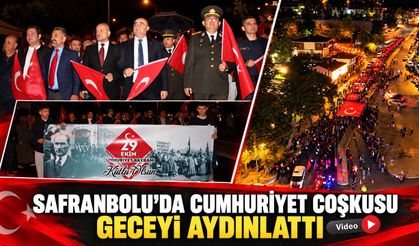 SAFRANBOLU'DA 29 EKİM COŞKUSU FENER ALAYI İLE KUTLANDI