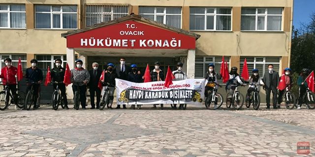 "HAYDİ KARABÜK BİSİKLETE" PROJESİ OVACIK'TA