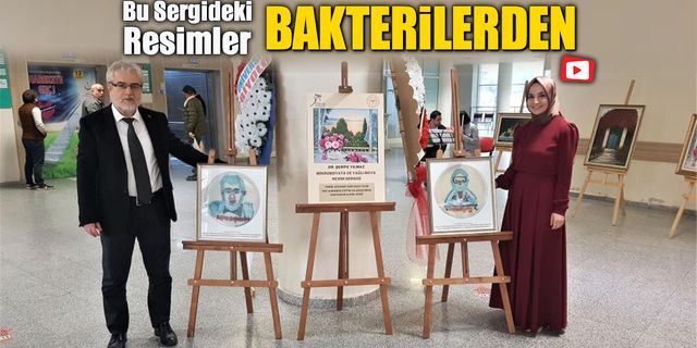 BU DA BAKTERİLERDEN OLUŞAN RESİM SERGİSİ