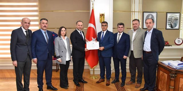 VALİ GÜREL'DEN EF-DER'E TEŞEKKÜR BELGESİ