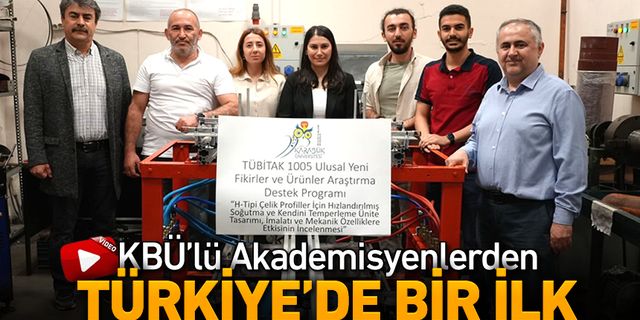 KBÜ'LÜ AKADEMİSYENLERDEN TÜRKİYE'DE BİR İLK