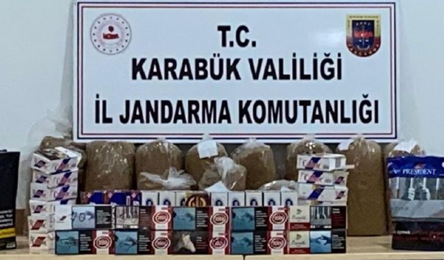 KARABÜK'TE KAÇAK TÜTÜN OPERASYONU