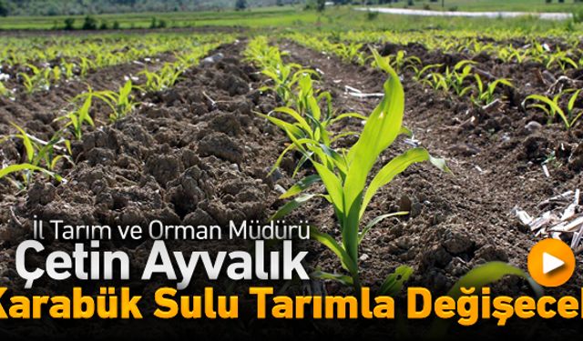 AYVALIK, 'KARABÜK SULU TARIMLA DEĞİŞECEK'