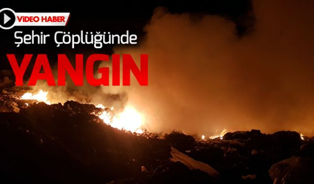 ŞEHİR ÇÖPLÜĞÜNDE YANGIN