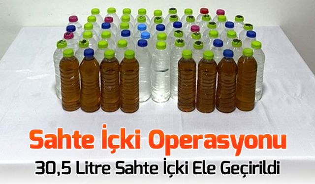 KARABÜK'TE SAHTE İÇKİ OPERASYONU