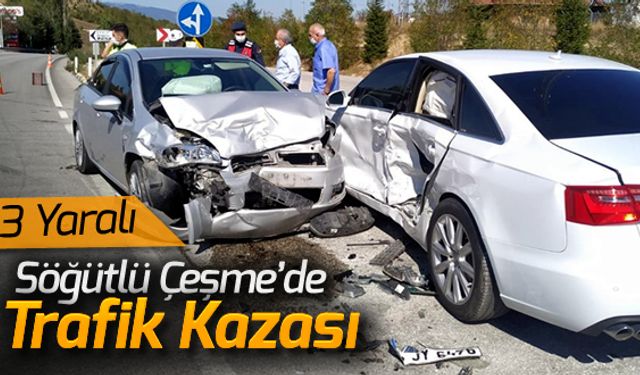 SÖĞÜTLÜ ÇEŞME'DE KAZA: 3 YARALI