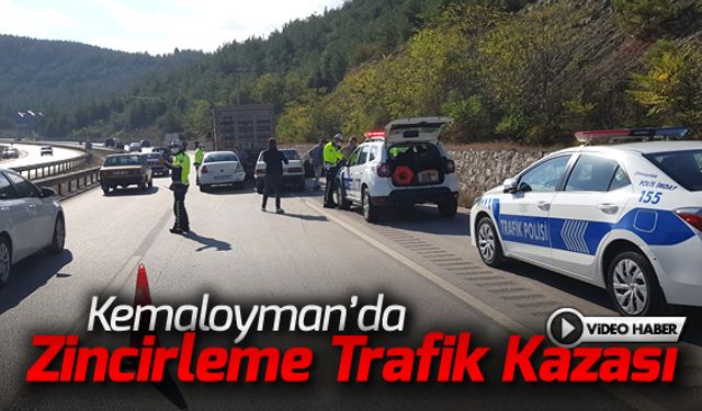 KEMALOYMAN'DA ZİNCİRLEME TRAFİK KAZASI