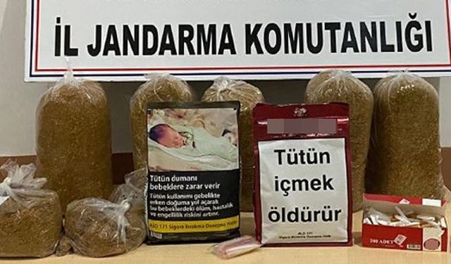 32 KİLO KAÇAK TÜTÜN YAKALANDI