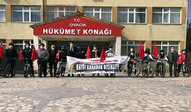 "HAYDİ KARABÜK BİSİKLETE" PROJESİ OVACIK'TA