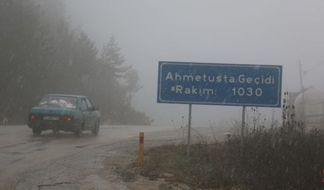 AHMETUSTA'DA KAR YAĞIŞI BAŞLADI