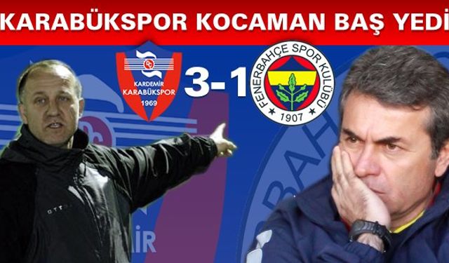 KARABÜKSPOR KOCAMAN'IN BAŞINI YEDİ...