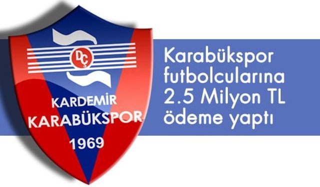 FUTBOLCULARA 2.5 MİLYON ÖDEME YAPILDI