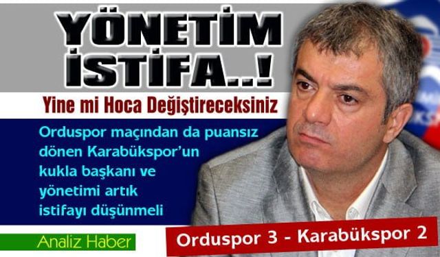 YÖNETİM İSTİFA..!