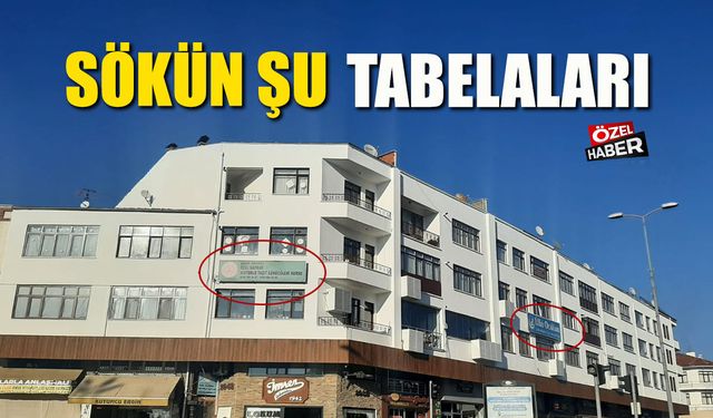 ŞEHRİN GÜZELLİĞİNİ BOZAN TABELALAR SÖKÜLMELİ