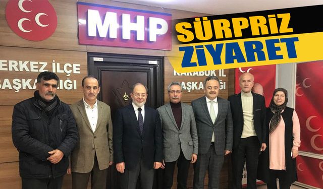 ESKİ SAĞLIK BAKANI'NDAN KARABÜK'E SÜRPRİZ ZİYARET