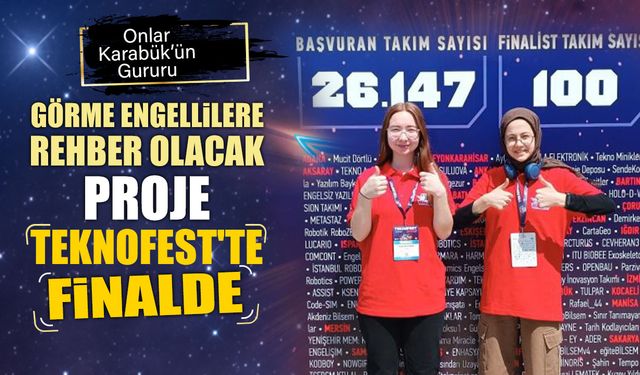 GÖRME ENGELLİLERE REHBER OLACAK PROJE TEKNOFEST'TE FİNALDE