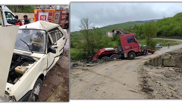 MEYDANA GELEN TRAFİK KAZALARINDA BİR KİŞİ YARALANDI