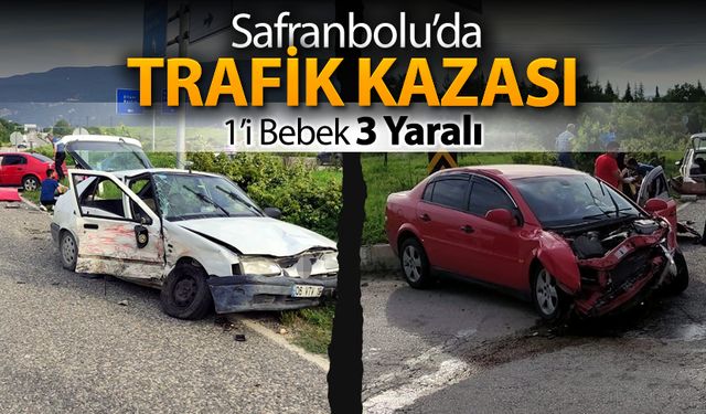 SAFRANBOLU'DA TRAFİK KAZASI:3 YARALI