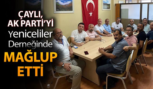 BAŞKAN ÇAYLI AK PARTİ'DEN İNTİKAMINI DERNEKTE ALDI 