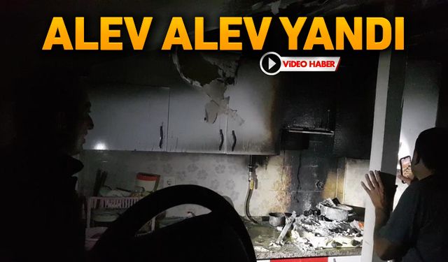 ÖĞRENCİ EVİ ALEV ALEV YANDI