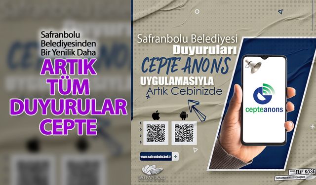 SAFRANBOLU BELEDİYESİ'NDEN BİR YENİLİK DAHA