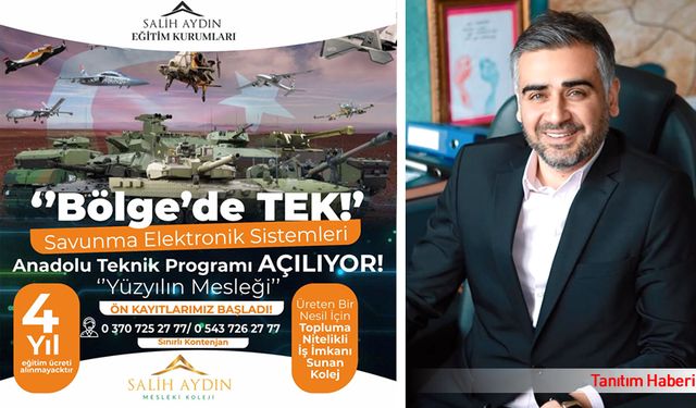 SALİH AYDIN MESLEK KOLEJİNDEN BÖLGEDE BİR İLK