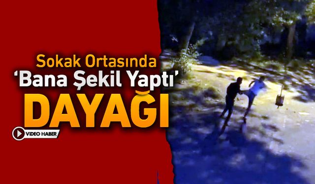 SOKAK ORTASINDA' BANA ŞEKİL YAPTI' DAYAĞI