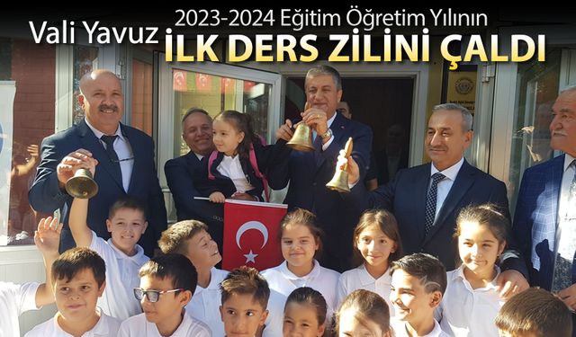 2023-2024 EĞİTİM ÖĞRETİM YILI İLK DERS ZİLİ ÇALDI