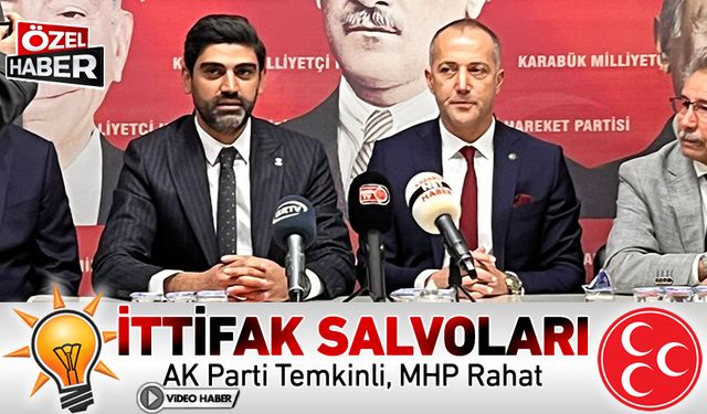 AK PARTİ İLE MHP'DE İTTİFAK SALVOLARI