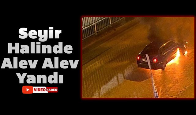 SEYİR HALİNDE ALEV ALEV YANDI