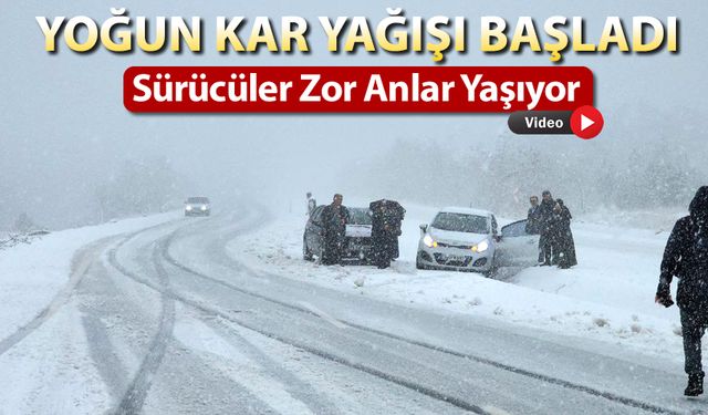 YÜKSEK KESİMLERDE YOĞUN KAR YAĞIŞI BAŞLADI