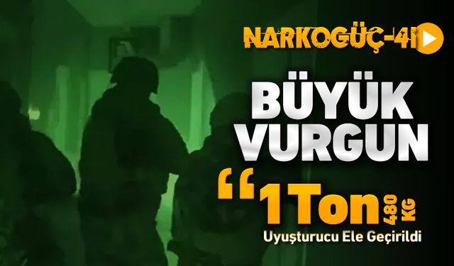 BÜYÜK VURGUN: 1 TON UYUŞTURUCU ELE GEÇİRİLDİ