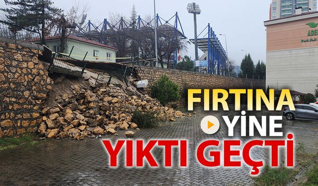 FIRTINA YİNE YIKTI GEÇTİ