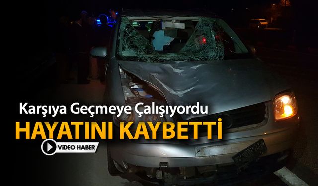 KARŞIYA GEÇMEYE ÇALIŞIRKEN HAYATINI KAYBETTİ