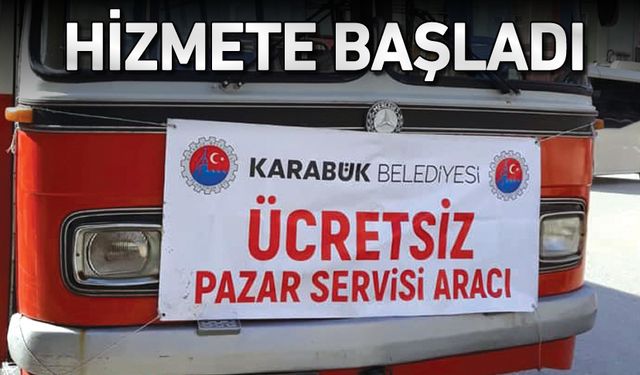 PAZAR SERVİSLERİ HİZMETE BAŞLADI