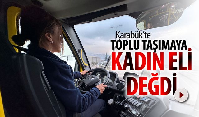 TOPLU TAŞIMAYA KADIN ELİ DEĞDİ