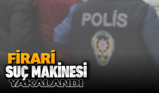 FİRARİ SUÇ MAKİNESİ YAKALANDI