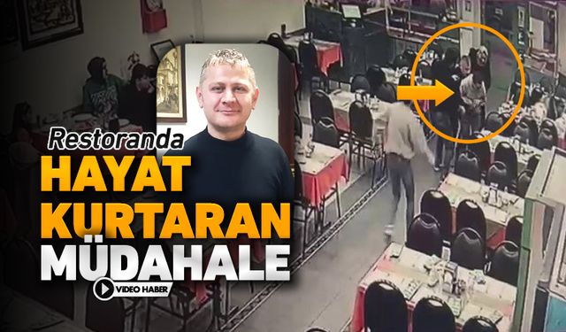 ÇALIŞANDAN HAYAT KURTARAN MÜDAHALE