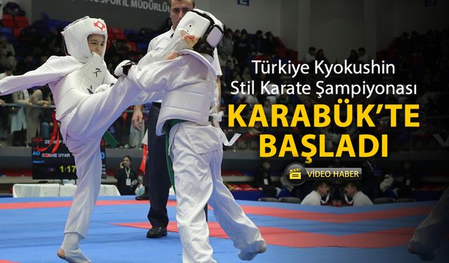 TÜRKİYE KYOKUSHİN STİL KARATE ŞAMPİYONASI EV SAHİBİ KARABÜK OLDU