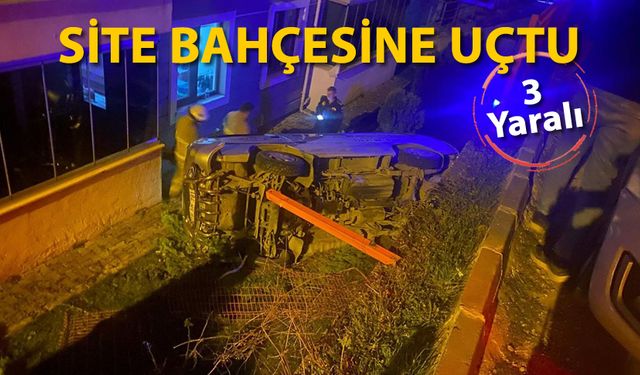 SİTE BAHÇESİNE UÇTU