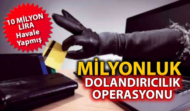 MİLYONLUK DOLANDIRICILIK OPERASYONU