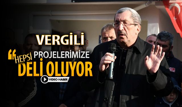 VERGİLİ 'PROJELERİMİZE HEPSİ DELİ OLUYOR'