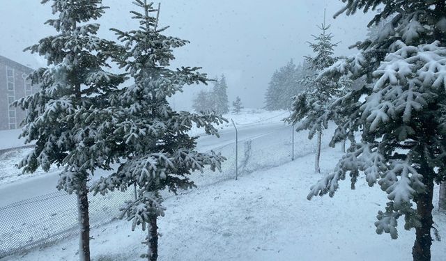 NİSAN AYINDA BOLU'YA KAR SÜPRİZİ